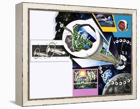 Space Colony-Wilf Hardy-Framed Premier Image Canvas