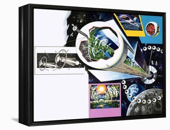 Space Colony-Wilf Hardy-Framed Premier Image Canvas