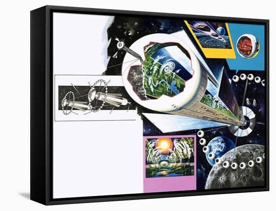 Space Colony-Wilf Hardy-Framed Premier Image Canvas