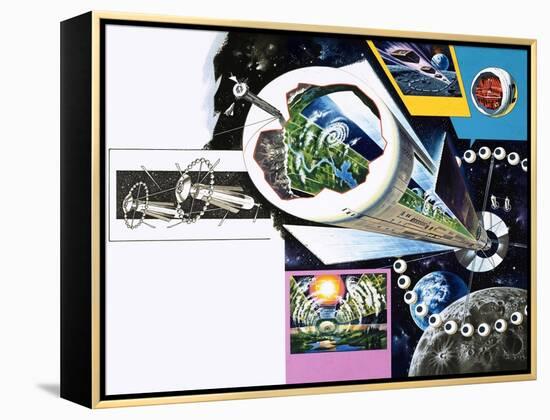 Space Colony-Wilf Hardy-Framed Premier Image Canvas
