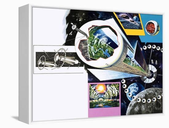 Space Colony-Wilf Hardy-Framed Premier Image Canvas