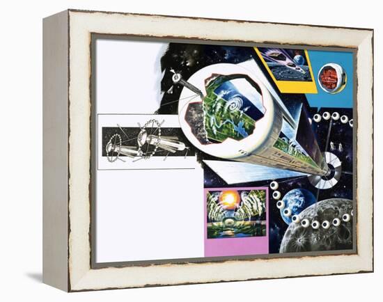 Space Colony-Wilf Hardy-Framed Premier Image Canvas
