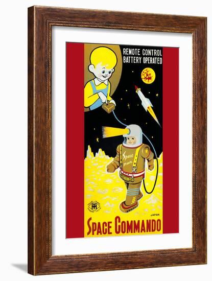 Space Commando-null-Framed Art Print