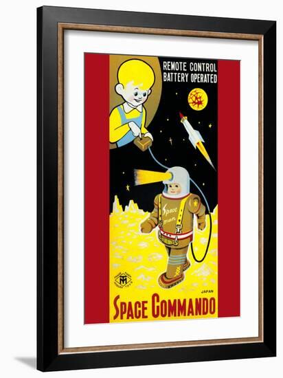 Space Commando-null-Framed Art Print