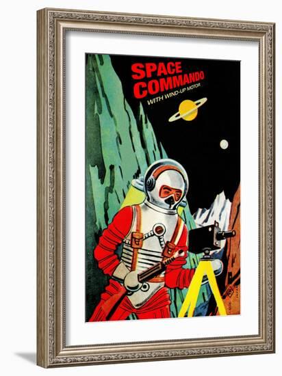 Space Commando-null-Framed Art Print