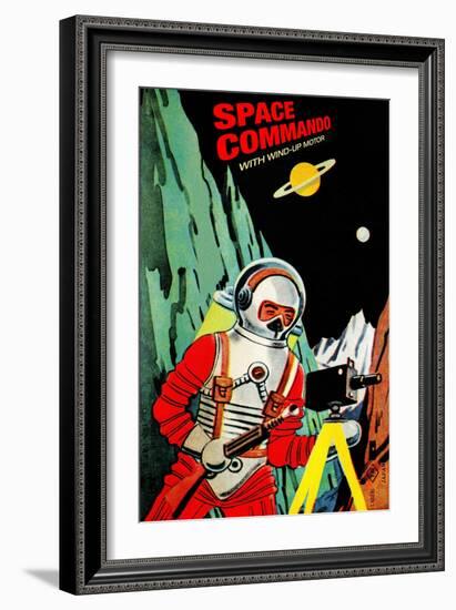 Space Commando-null-Framed Art Print