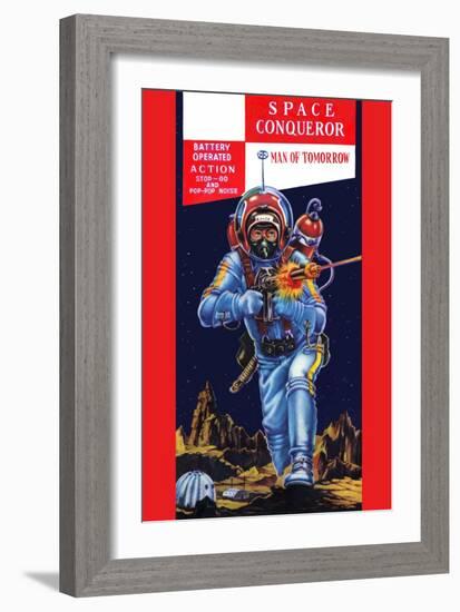 Space Conqueror-null-Framed Art Print