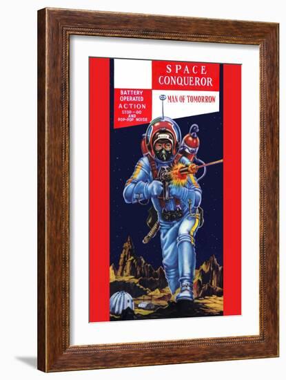 Space Conqueror-null-Framed Art Print