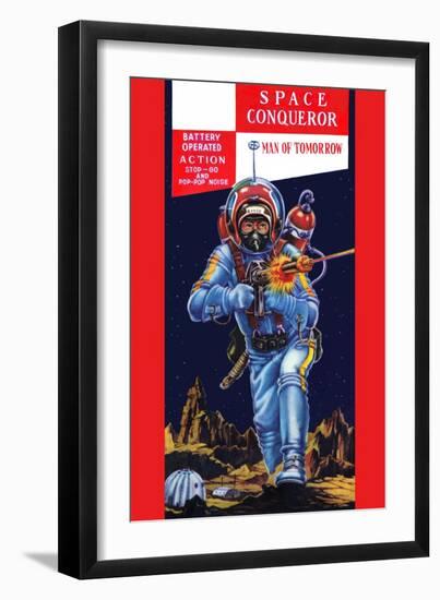 Space Conqueror-null-Framed Art Print