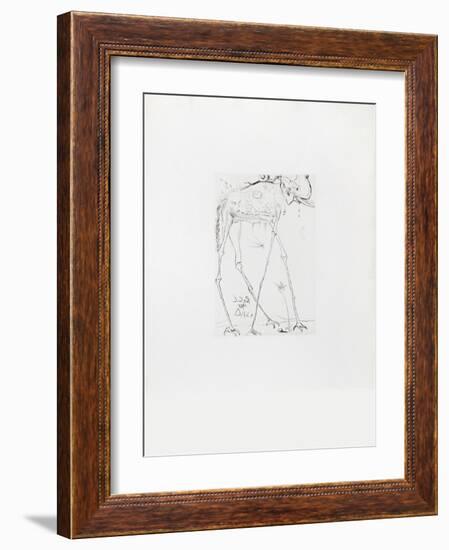 Space Elephant-Salvador Dalí-Framed Collectable Print