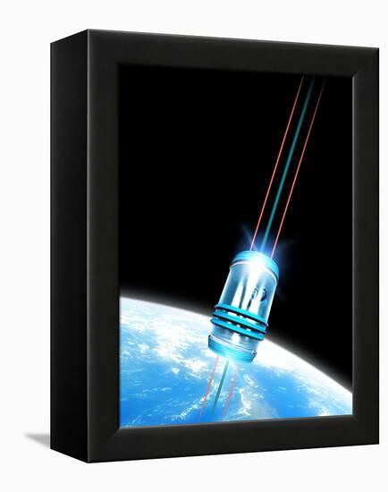 Space Elevator, Artwork-Victor Habbick-Framed Premier Image Canvas