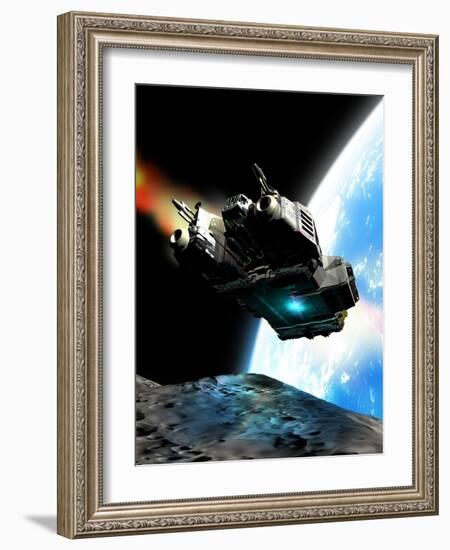 Space Exploration, Artwork-Victor Habbick-Framed Photographic Print