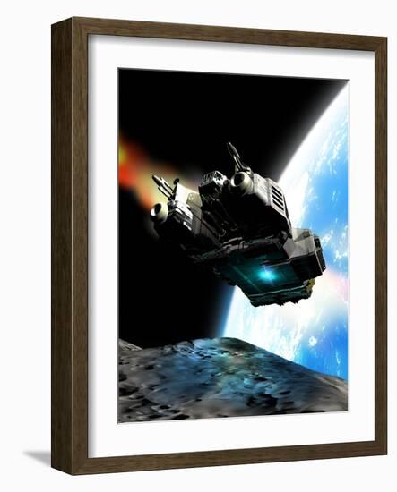 Space Exploration, Artwork-Victor Habbick-Framed Photographic Print