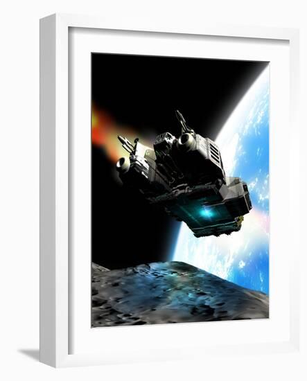 Space Exploration, Artwork-Victor Habbick-Framed Photographic Print