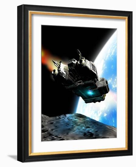 Space Exploration, Artwork-Victor Habbick-Framed Photographic Print