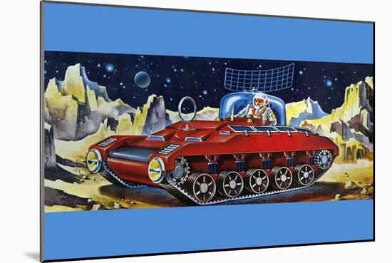 Space Exploration Tank-null-Mounted Art Print