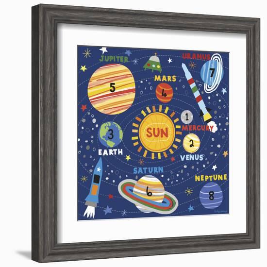 Space Explorer I-Lesley Grainger-Framed Art Print