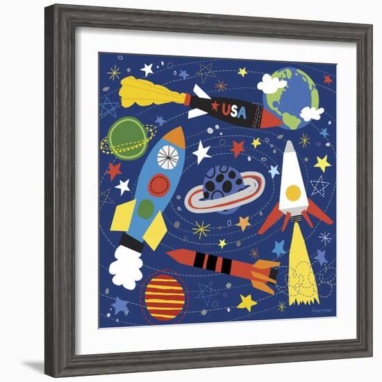 Space Explorer II-Lesley Grainger-Framed Giclee Print
