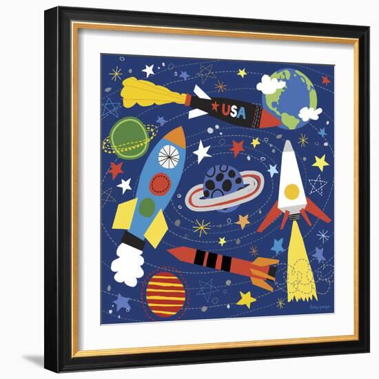 Space Explorer II-Lesley Grainger-Framed Giclee Print