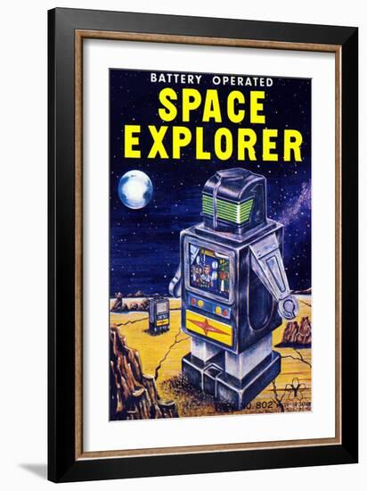 Space Explorer-null-Framed Art Print