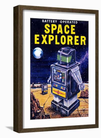 Space Explorer-null-Framed Art Print