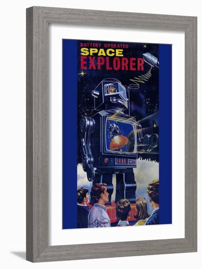 Space Explorer-null-Framed Premium Giclee Print