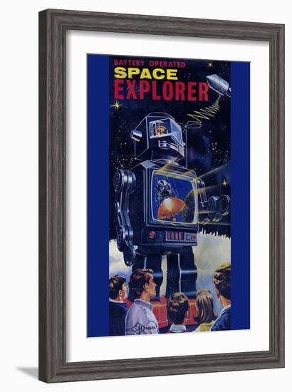 Space Explorer-null-Framed Art Print