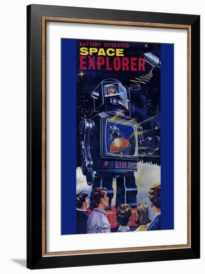 Space Explorer-null-Framed Art Print