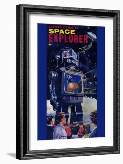 Space Explorer-null-Framed Art Print