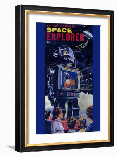 Space Explorer-null-Framed Art Print