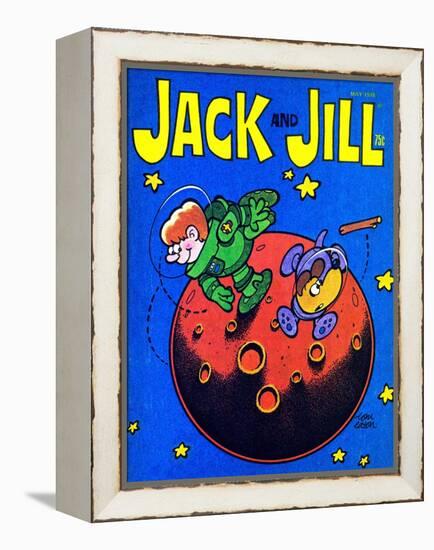 Space Fetch - Jack and Jill, May 1978-Tom Eaton-Framed Premier Image Canvas