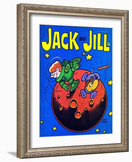 Space Fetch - Jack and Jill, May 1978-Tom Eaton-Framed Giclee Print