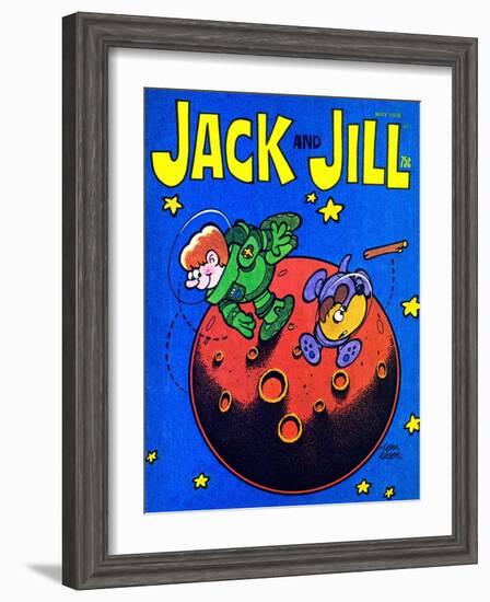 Space Fetch - Jack and Jill, May 1978-Tom Eaton-Framed Giclee Print