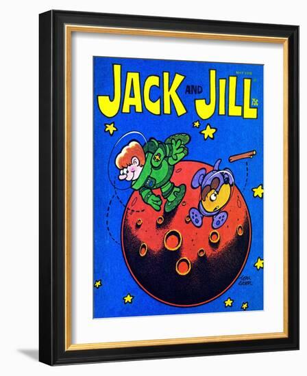 Space Fetch - Jack and Jill, May 1978-Tom Eaton-Framed Giclee Print