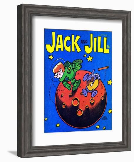 Space Fetch - Jack and Jill, May 1978-Tom Eaton-Framed Giclee Print