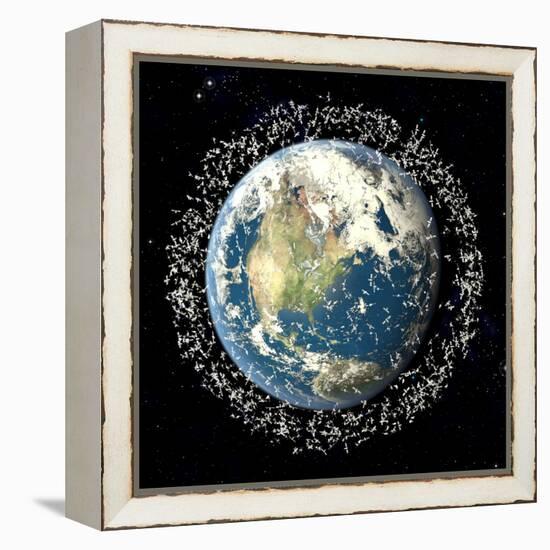 Space Junk, Conceptual Artwork-Roger Harris-Framed Premier Image Canvas