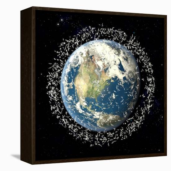 Space Junk, Conceptual Artwork-Roger Harris-Framed Premier Image Canvas