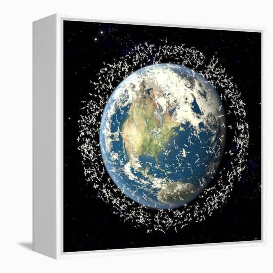 Space Junk, Conceptual Artwork-Roger Harris-Framed Premier Image Canvas