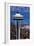 Space Needle Aerial View - Seattle, WA-Lantern Press-Framed Art Print