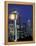 Space Needle and Full Moon, Seattle, Washington, USA-William Sutton-Framed Premier Image Canvas