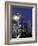 Space Needle and Full Moon, Seattle, Washington, USA-William Sutton-Framed Photographic Print