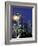 Space Needle and Full Moon, Seattle, Washington, USA-William Sutton-Framed Photographic Print