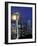 Space Needle and Full Moon, Seattle, Washington, USA-William Sutton-Framed Photographic Print