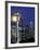 Space Needle and Full Moon, Seattle, Washington, USA-William Sutton-Framed Photographic Print