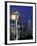 Space Needle and Full Moon, Seattle, Washington, USA-William Sutton-Framed Photographic Print