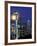 Space Needle and Full Moon, Seattle, Washington, USA-William Sutton-Framed Photographic Print