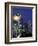 Space Needle and Full Moon, Seattle, Washington, USA-William Sutton-Framed Photographic Print