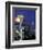 Space Needle and Full Moon, Seattle, Washington, USA-William Sutton-Framed Photographic Print