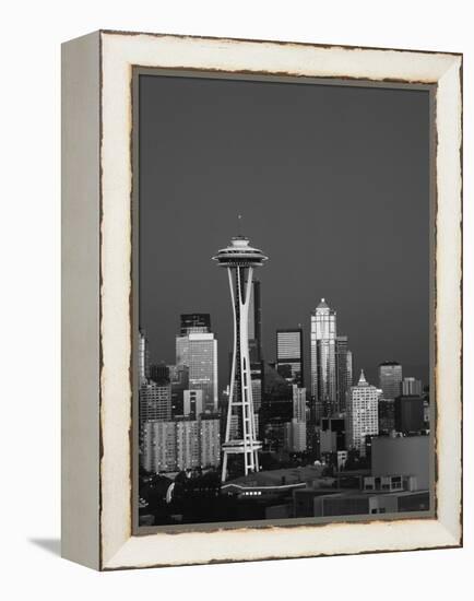 Space Needle at Dusk, Seattle, Washington, USA-Adam Jones-Framed Premier Image Canvas