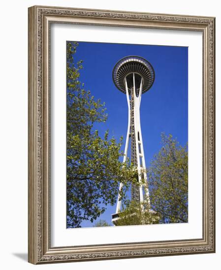 Space Needle, Seattle Center, Seattle, Washington State, United States of America, North America-Richard Cummins-Framed Photographic Print